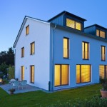  Doppelhaus (Passivhaus) | 
Planer: modulor Ges. für nachh. Bauen mbH, Lindau