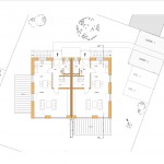  Bereits bei der Planung wurden alle Bedürfnisse einbezogen. Beide Familien haben eine großzügige Terrasse, Carport und Stellplatz sowie im Inneren einen offenen und einladenden Wohnbereich.