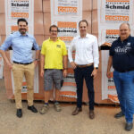  Die künftige Geschäftsführung des Ziegelwerk Schmid: Matthias Hörl, Karl Thomas Schmid, Michael Hörl, Martin Schmid (v.l.n.r.)
Bild: Hörl+Hartmann Ziegeltechnik
